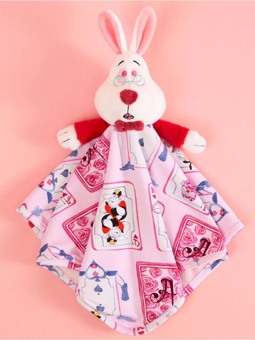 Posh Peanut Disney White Rabbit Plush Lovey - Pink